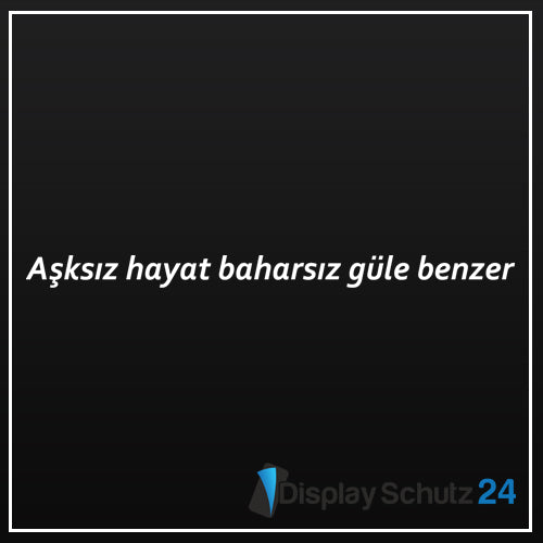 Asksiz hayat baharsiz güle benzer - Sticker