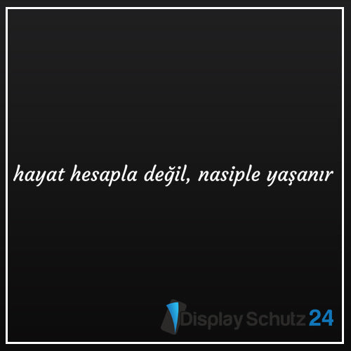 Hayat hesapla değil, nasiple yaşanır - Sticker